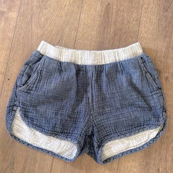 Madewell Pants - Madewell Linen/Corton Shorts Size XS Blue & gray Color